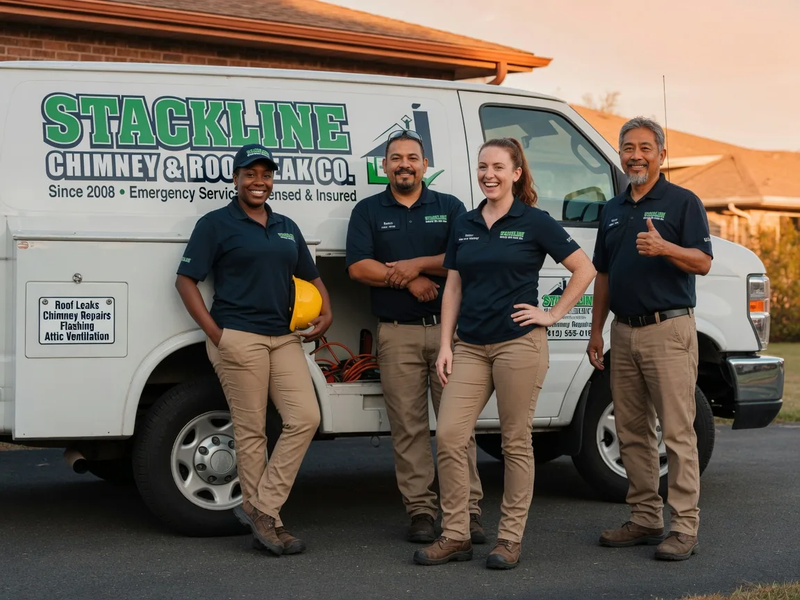 Chimney flashing repair company in Krum, TX